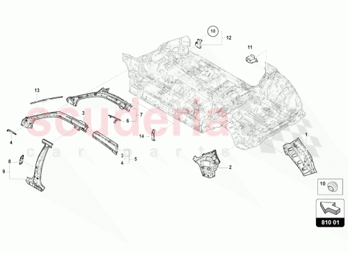 Part Diagram for Lamborghini 4M8810460B