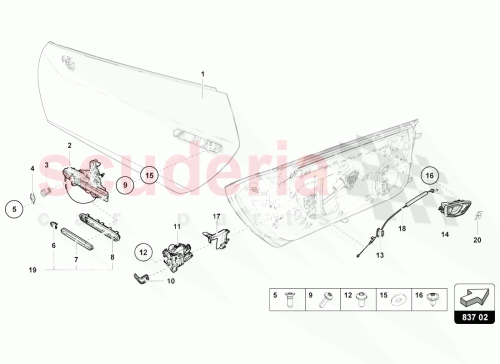 Part Diagram for Lamborghini 4T0837293Q