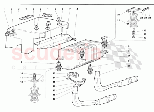 Part Diagram for Lamborghini 004424070