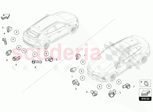 Part Diagram for Lamborghini 5Q1919275A