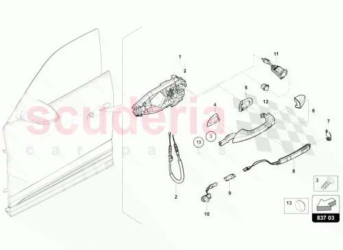 Part Diagram for Lamborghini 4M8837109