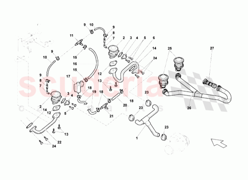 Part Diagram for Lamborghini 07L131357