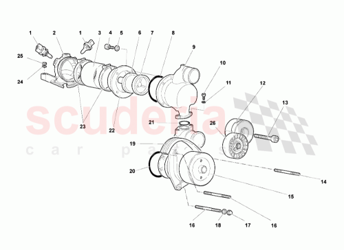 Part Diagram for Lamborghini 07L919501A
