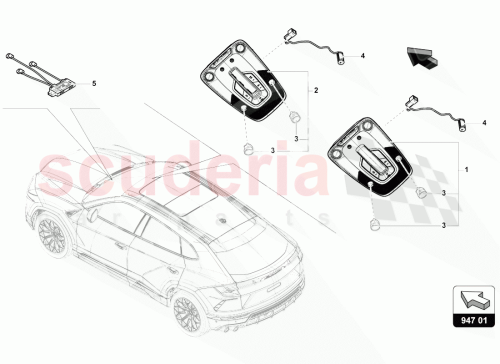 Part Diagram for Lamborghini 5Q0951177