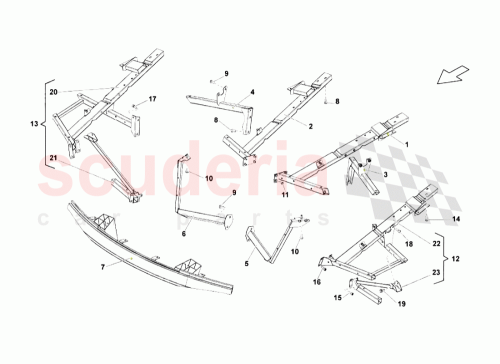 Part Diagram for Lamborghini 400806192A