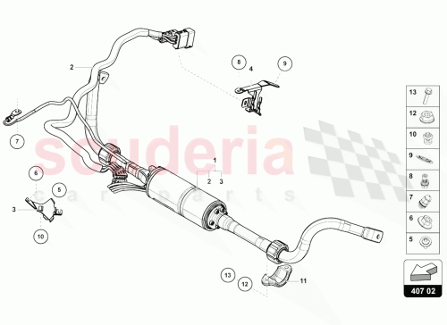 Part Diagram for Lamborghini N90335006