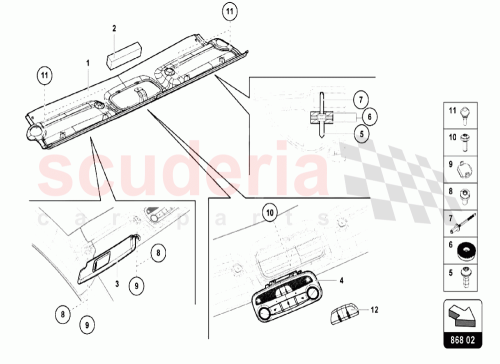 Part Diagram for Lamborghini 476867505D