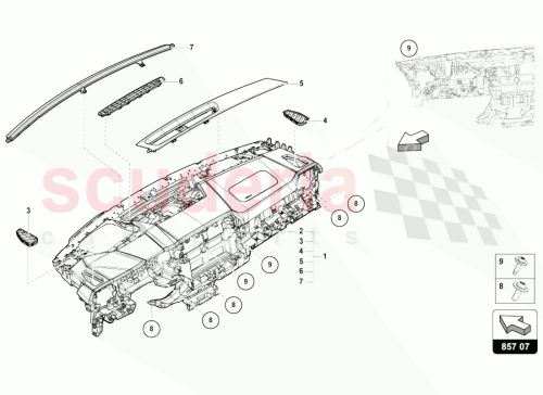 Part Diagram for Lamborghini 4ML8583456PS
