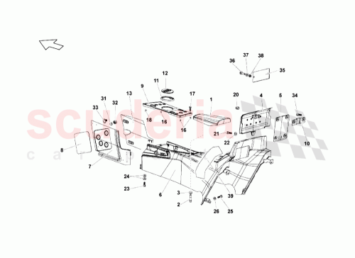 Part Diagram for Lamborghini 429863242G