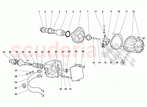 Part Diagram for Lamborghini 001628404