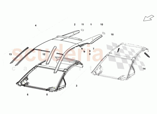Part Diagram for Lamborghini 408817021A