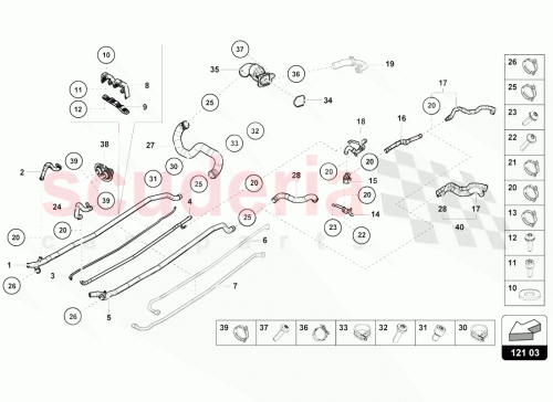 Part Diagram for Lamborghini 4S0121079B