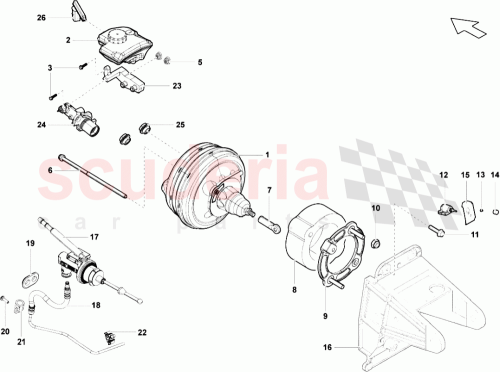Part Diagram for Lamborghini 8E0611377