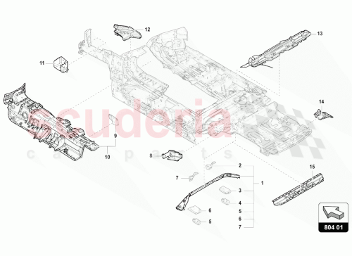Part Diagram for Lamborghini 4M0804175B