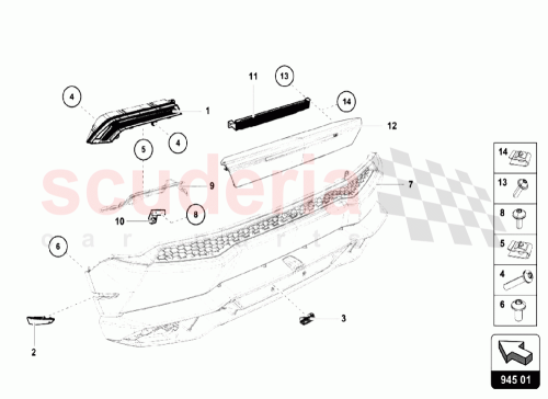 Part Diagram for Lamborghini N91085101