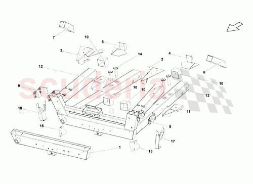 Part Diagram for Lamborghini 400805887A