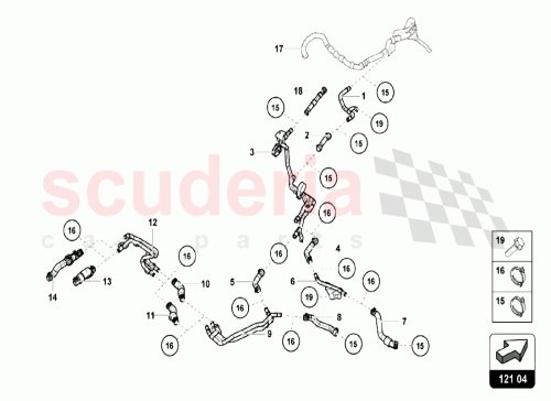 Part Diagram for Lamborghini 4S0121060B