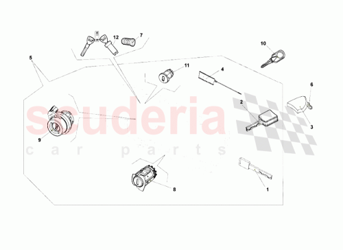 Part Diagram for Lamborghini 407800375A