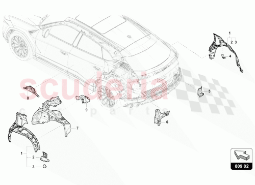 Part Diagram for Lamborghini 4M6809507B