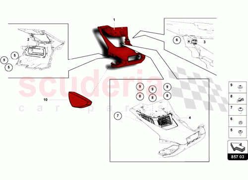 Part Diagram for Lamborghini 471857221B