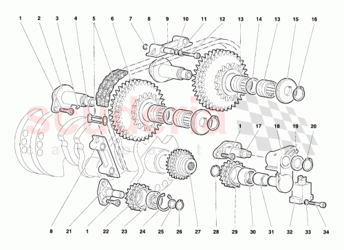 Part Diagram for Lamborghini 001231108