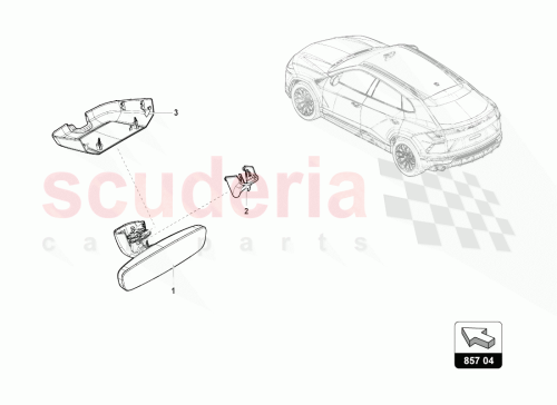 Part Diagram for Lamborghini 8W08589374PK