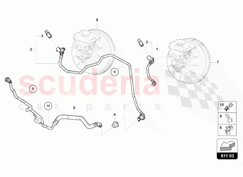 Part Diagram for Lamborghini 8W0612797