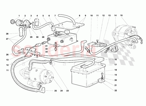 Part Diagram for Lamborghini 001624948