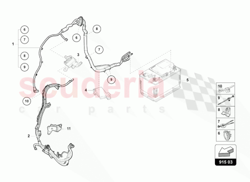 Part Diagram for Lamborghini 4M0971225CD
