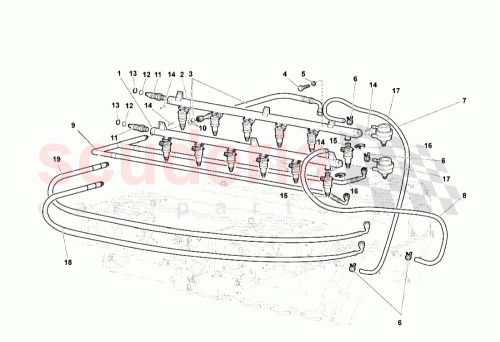 Part Diagram for Lamborghini WHT001197A
