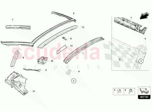 Part Diagram for Lamborghini 4T7817771B
