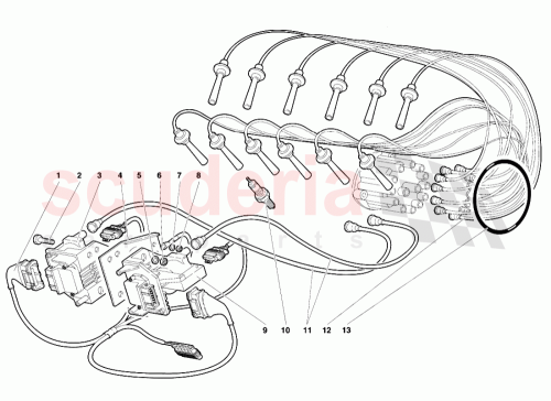 Part Diagram for Lamborghini 006134023