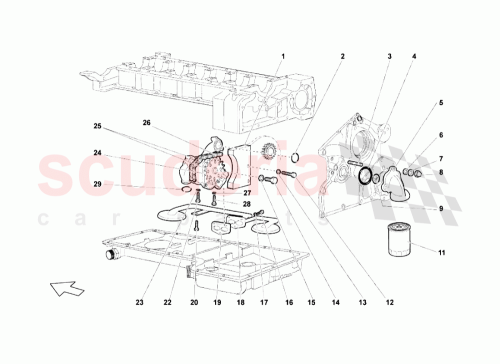 Part Diagram for Lamborghini 07M115665A