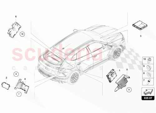 Part Diagram for Lamborghini 8V0919146G