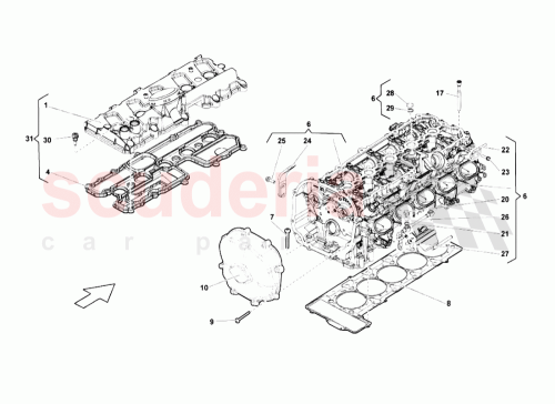 Part Diagram for Lamborghini 07L103383BA