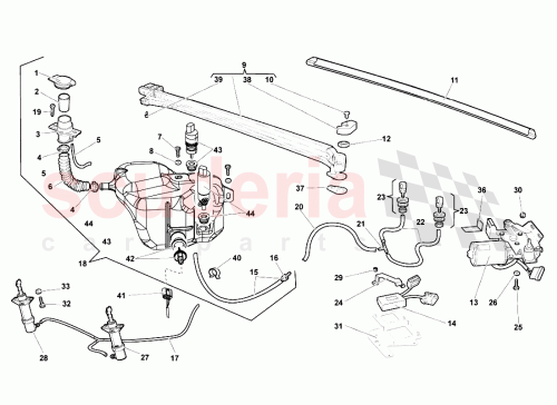 Part Diagram for Lamborghini 401955425C