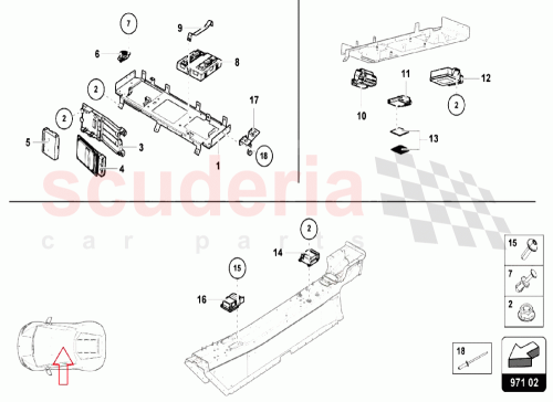 Part Diagram for Lamborghini 4S0863849A