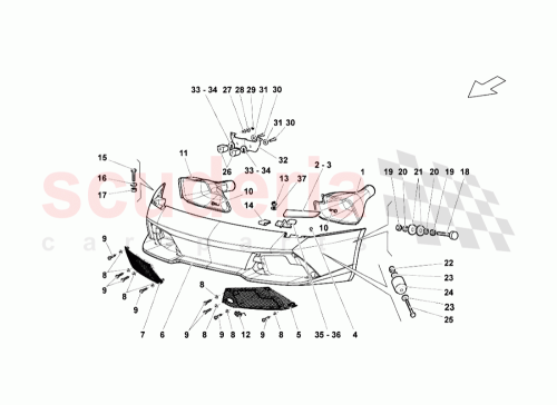 Part Diagram for Lamborghini 410807682A