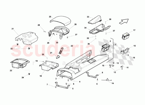 Part Diagram for Lamborghini 4B0857405A