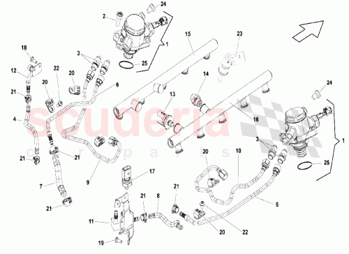 Part Diagram for Lamborghini 400198037
