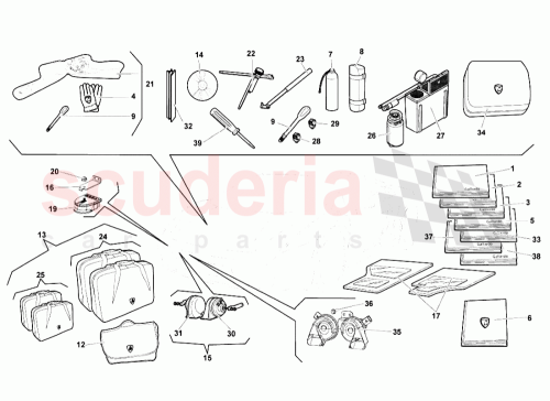 Part Diagram for Lamborghini 400012048