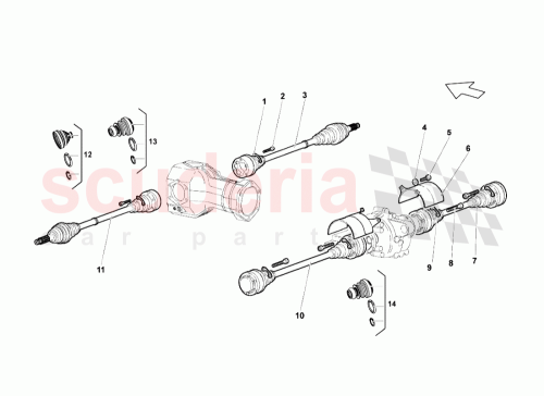 Part Diagram for Lamborghini 410501357