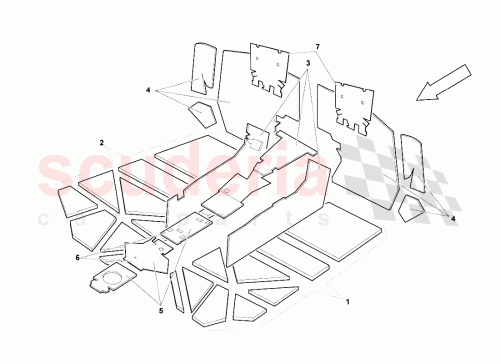 Part Diagram for Lamborghini 310148015