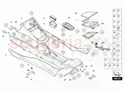 Part Diagram for Lamborghini 470863667P
