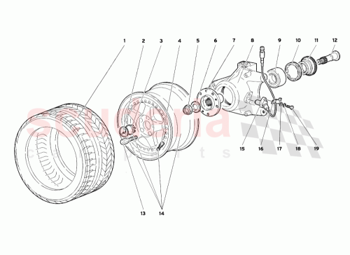 Part Diagram for Lamborghini 0051004012