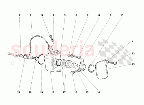 Part Diagram for Lamborghini 001634052