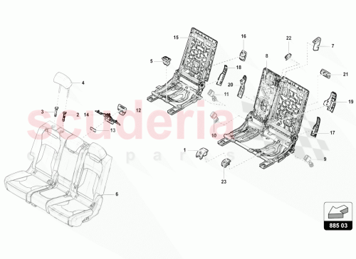 Part Diagram for Lamborghini 80A883319