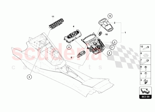 Part Diagram for Lamborghini 471941567F