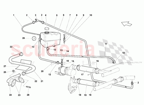 Part Diagram for Lamborghini 07M121407