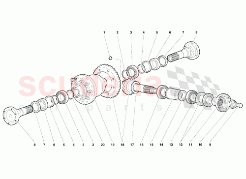 Part Diagram for Lamborghini 008252505